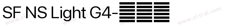 SF NS Light G4字体转换 SF NS Light G4字体转换